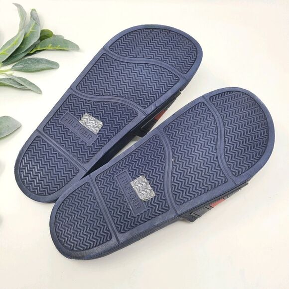 TOMMY HILFIGER Ernst Slide Logo Sandals 8-8.5 - Picture 3 of 4